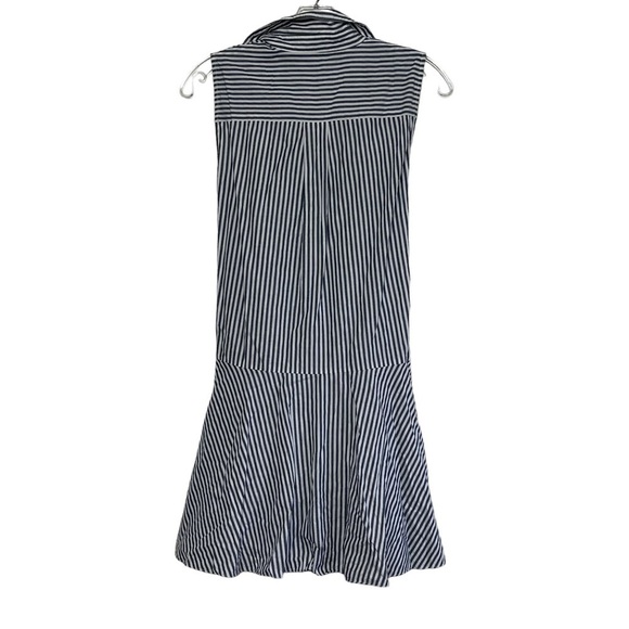 Derek Lam 10 Crosby Size 2 Striped Shirt Tie Waist Mini Dress - Picture 13 of 14